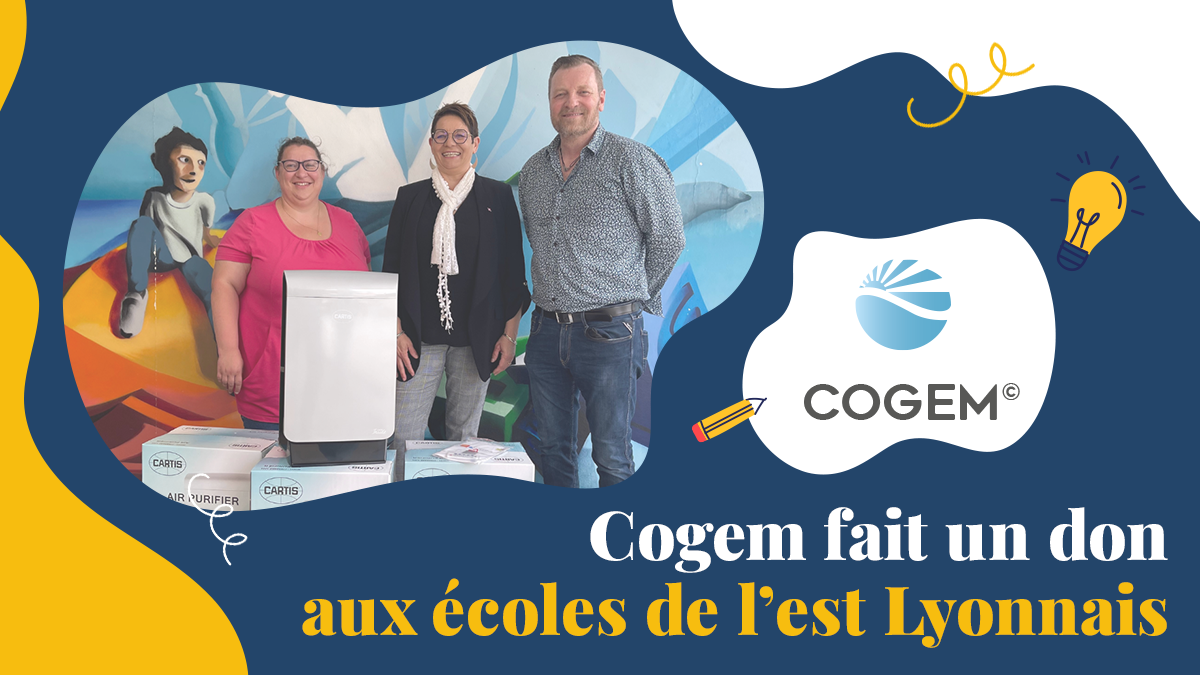 COGEM fait un don aux écoles des communes de l’Est Lyonnais